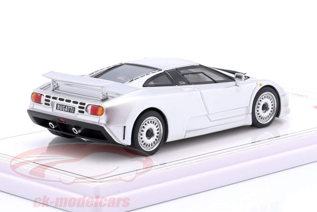 Bugatti EB110 GT Ano de construção 1991 cinza prateado 1:43 TrueScale