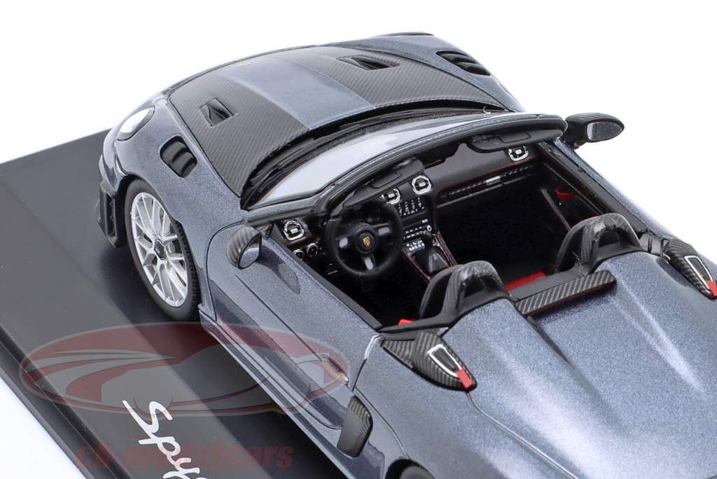 Porsche 718 (982) Spyder RS Bouwjaar 2024 vanadiumgrijs metallic 1:43 Spark