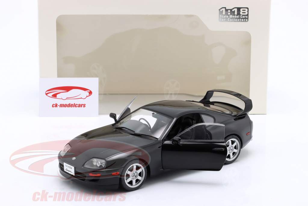 Toyota Supra MK4 (A80) Año de construcción 1993 negro 1:18 Solido