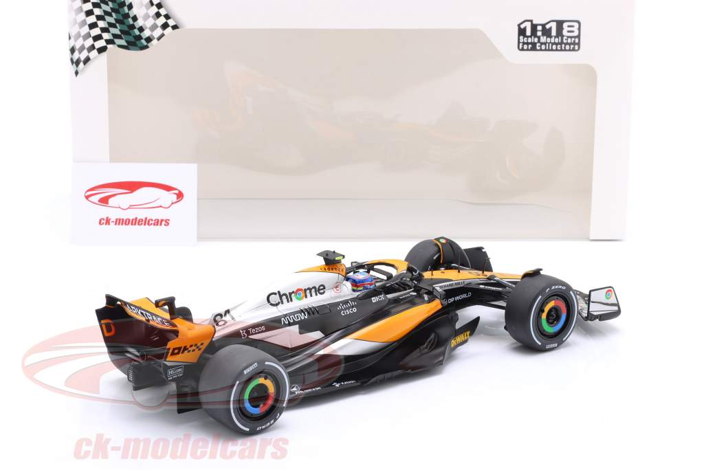 Oscar Piastri McLaren MCL60 #81 4to británico GP fórmula 1 2023 1:18 Solido