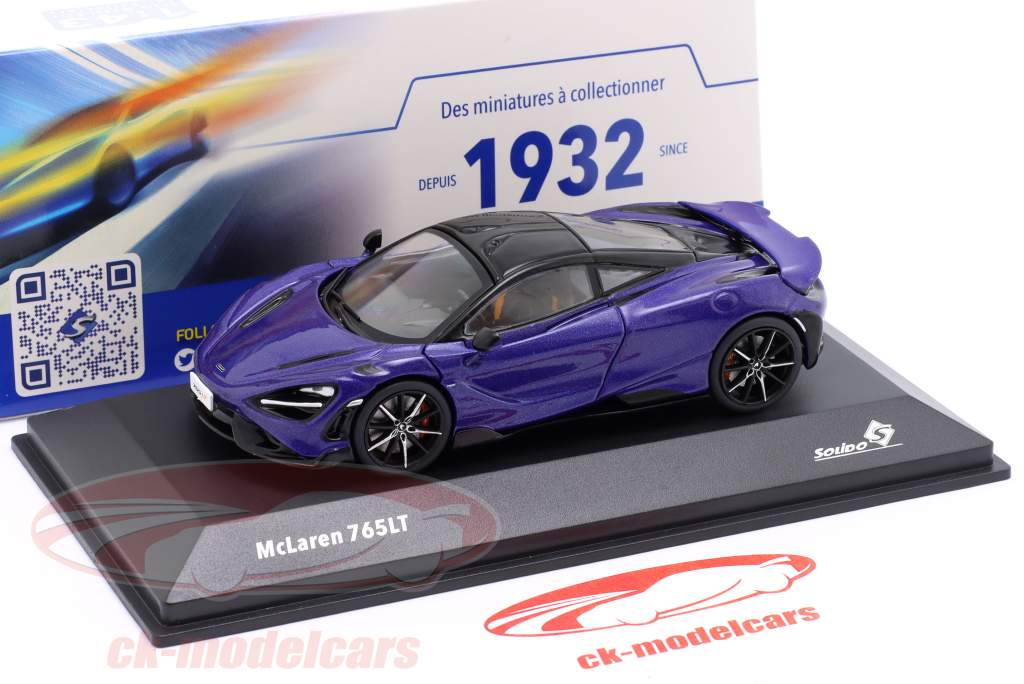 McLaren 765LT Baujahr 2020 lila 1:43 Solido 