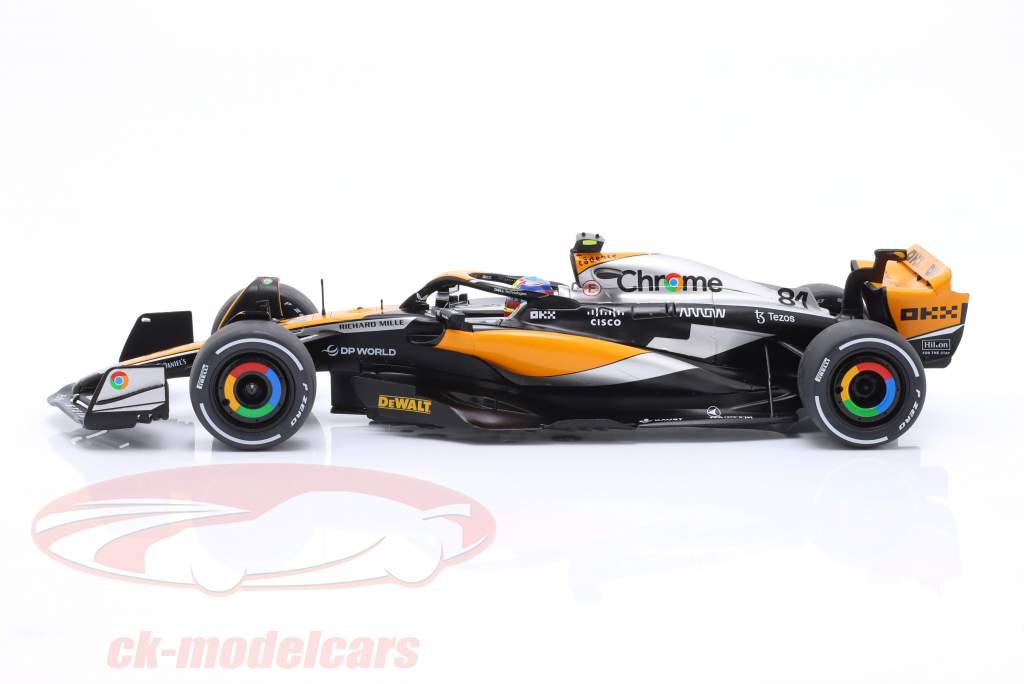 Oscar Piastri McLaren MCL60 #81 4e Brits GP formule 1 2023 1:18 Solido