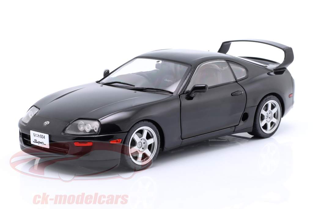 Toyota Supra MK4 (A80) Baujahr 1993 schwarz 1:18 Solido 