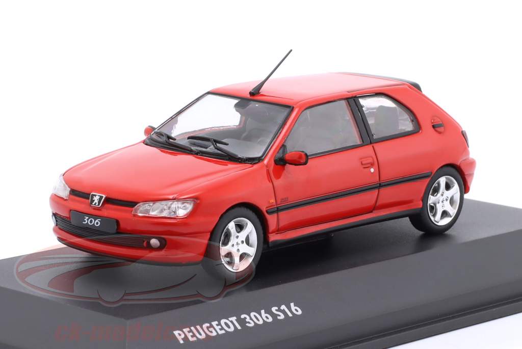 Peugeot 306 GTI S16 year 2002 red 1:43 Solido