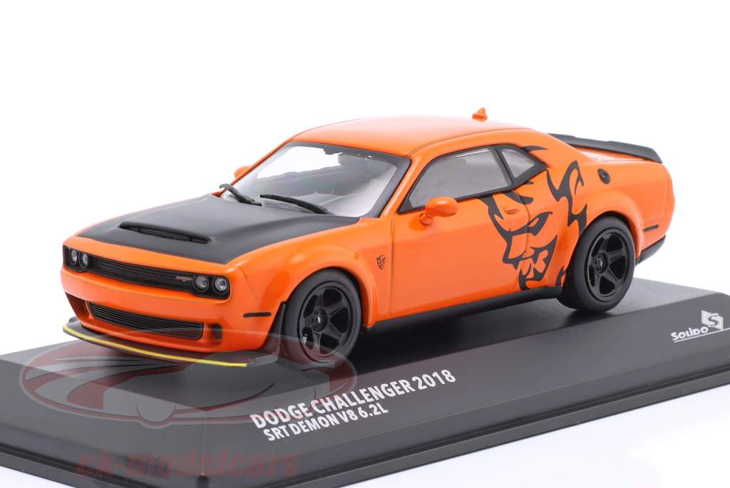 Dodge Challenger SRT Demon V8 建設年 2018 オレンジ 1:43 Solido