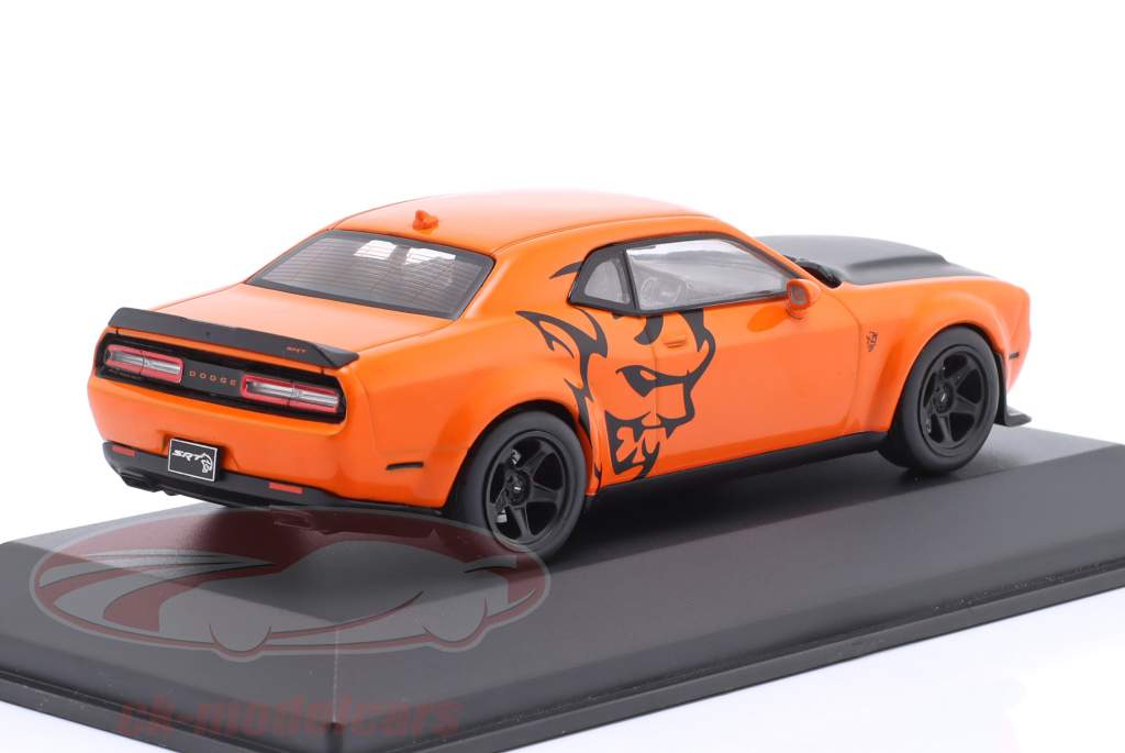Dodge Challenger SRT Demon V8 Construction year 2018 orange 1:43 Solido