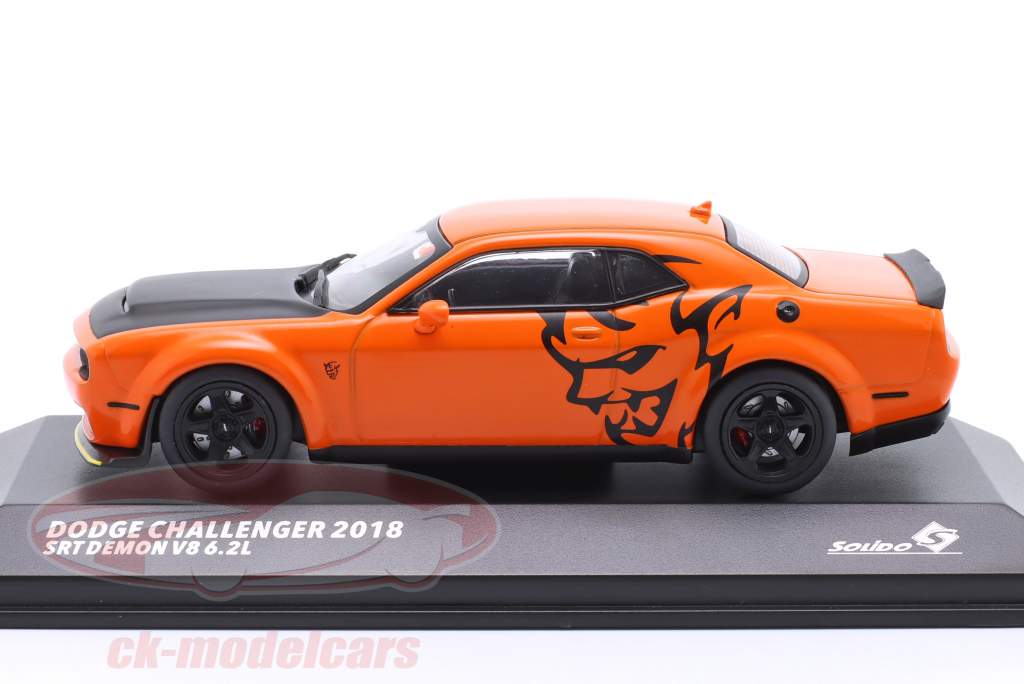 Dodge Challenger SRT Demon V8 Construction year 2018 orange 1:43 Solido