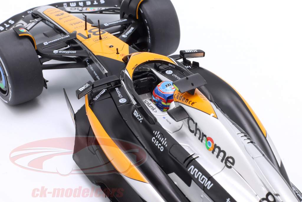 Oscar Piastri McLaren MCL60 #81 4e Brits GP formule 1 2023 1:18 Solido