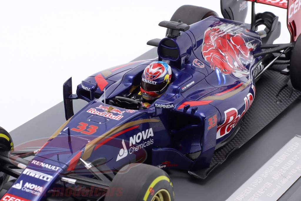 M. Verstappen Toro Rosso STR10 #33 First F1 Race Australian GP formula 1 2015 1:18 Minichamps
