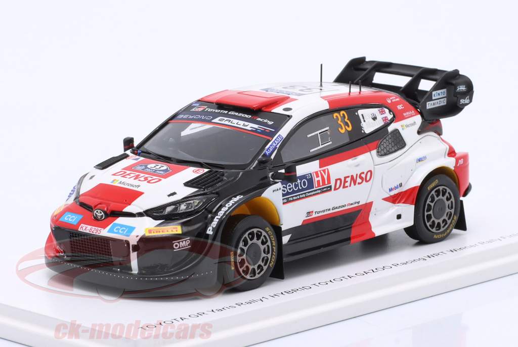 Toyota GR Yaris Rally1 Hybrid #33 ganador Rallye Finlandia 2023 Evans, Martin 1:43 Spark