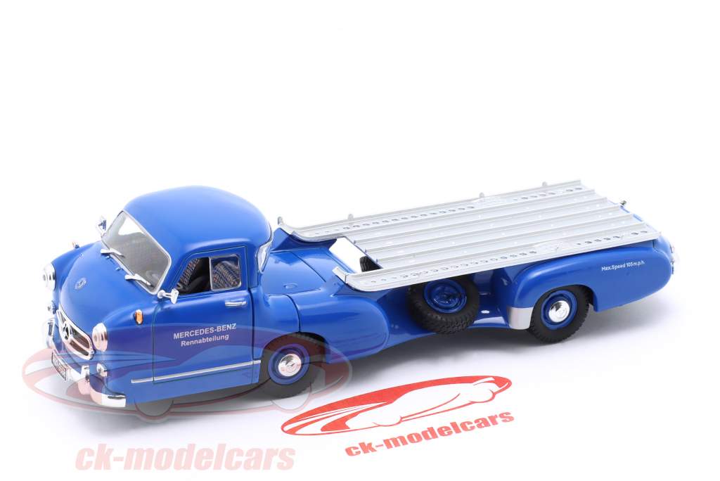 Mercedes-Benz Renntransporter Blaues Wunder Baujahr 1955 blau 1:43 Altaya