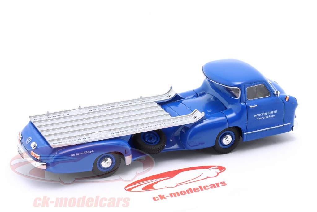 Mercedes-Benz Renntransporter Blaues Wunder Baujahr 1955 blau 1:43 Altaya