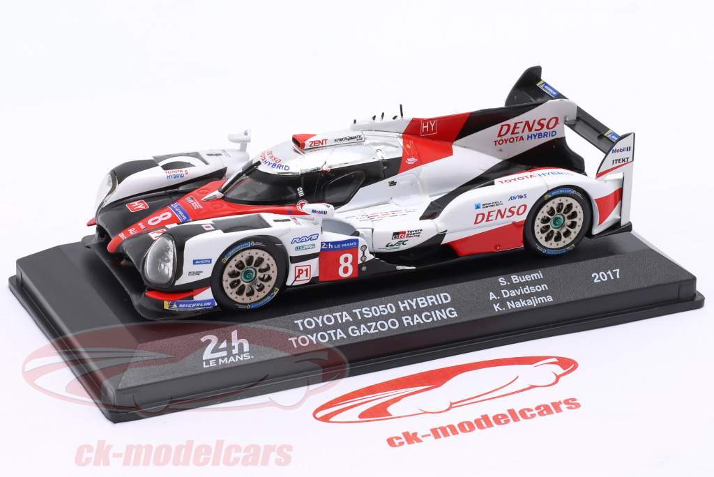 Toyota TS050 Hybrid #8 24h LeMans 2017 Buemi, Davidson, Nakajima 1:43 Altaya