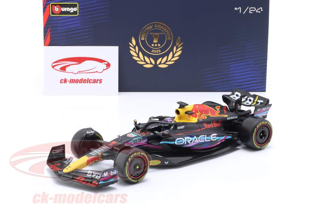 Max Verstappen Red Bull RB19 #1 vincitore Miami GP formula 1 Campione del mondo 2023 1:24 Bburago