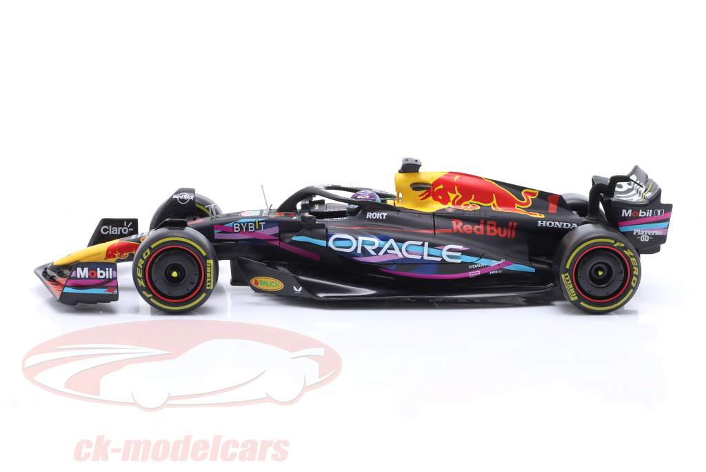 Max Verstappen Red Bull RB19 #1 vinder Miami GP formel 1 Verdensmester 2023 1:24 Bburago