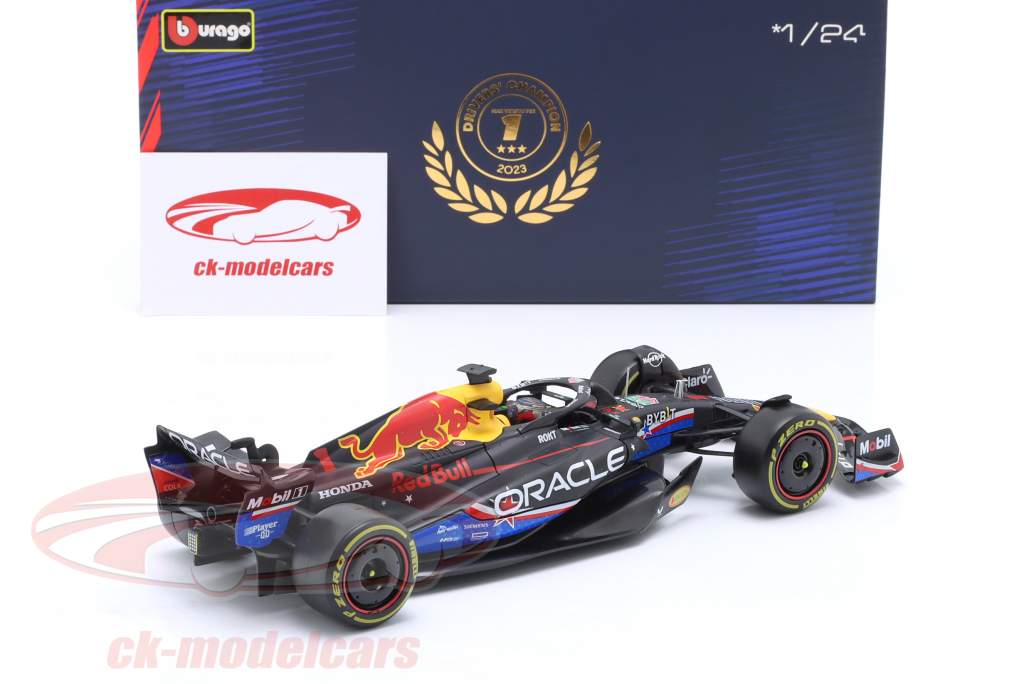 Max Verstappen Red Bull RB19 #1 Sieger USA GP Formel 1 Weltmeister 2023 1:24 Bburago