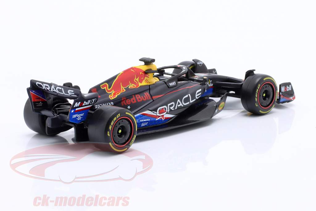 Max Verstappen Red Bull RB19 #1 gagnant USA GP formule 1 Champion du monde 2023 1:43 Bburago