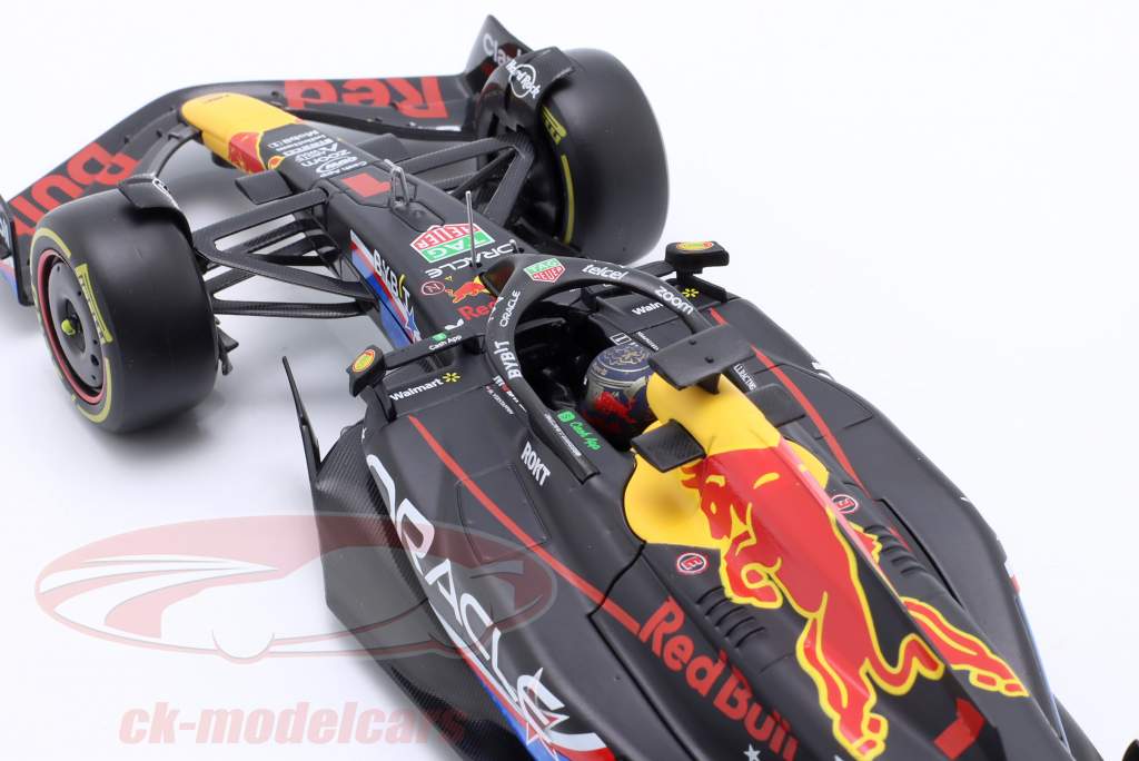 Max Verstappen Red Bull RB19 #1 gagnant USA GP formule 1 Champion du monde 2023 1:24 Bburago