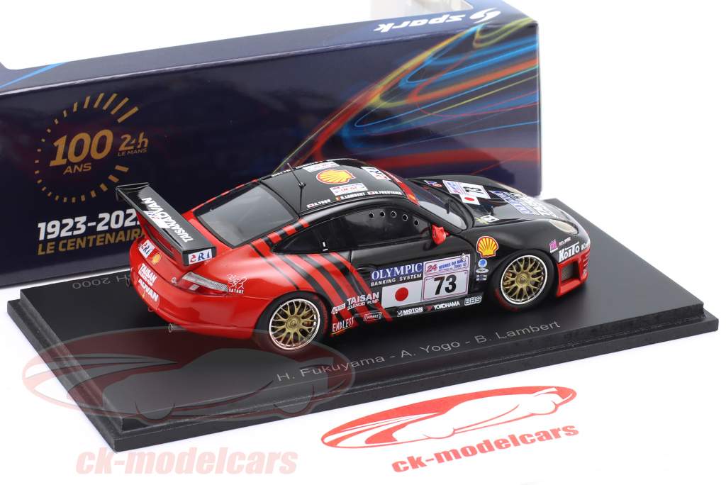 Porsche 911 (996) GT3-R #73 24h LeMans 2000 Fukuyama, Yogo, Lambert 1:43 Spark