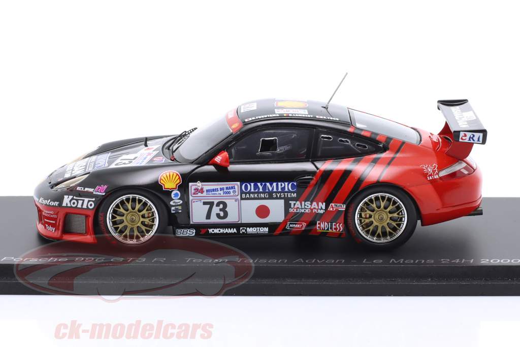Porsche 911 (996) GT3-R #73 24h LeMans 2000 Fukuyama, Yogo, Lambert 1:43 Spark