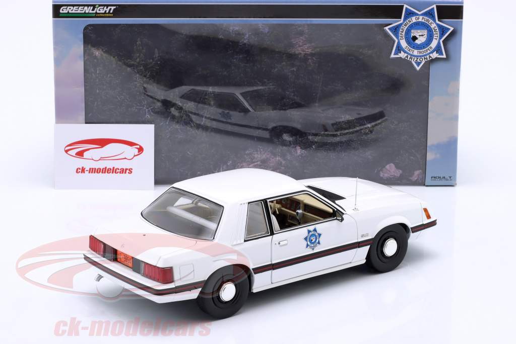 Ford Mustang SSP "State Trooper Arizona" Byggeår 1982 1:18 Greenlight