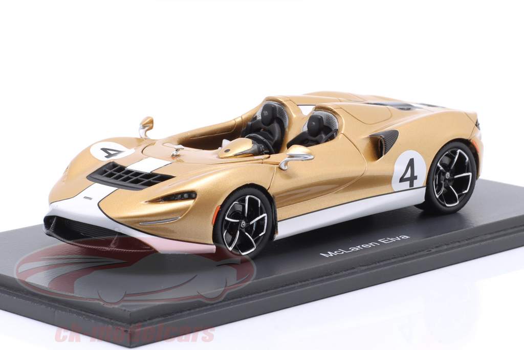 McLaren Elva N4 #4 2020 or / blanc 1:43 Schuco