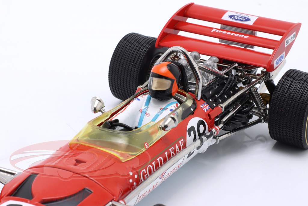 Emerson Fittipaldi Lotus 49C #28 Storbritannien GP formel 1 1970 1:18 Quartzo
