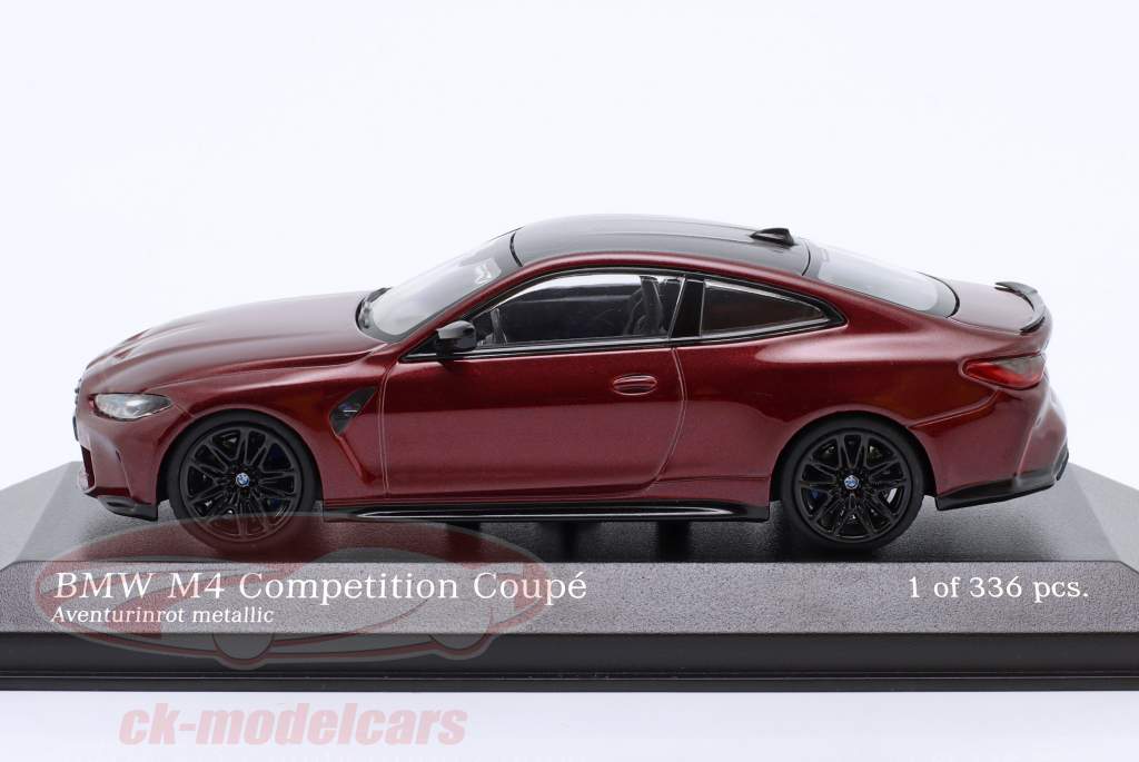 BMW M4 (G82) Bouwjaar 2020 rood metalen 1:43 Minichamps