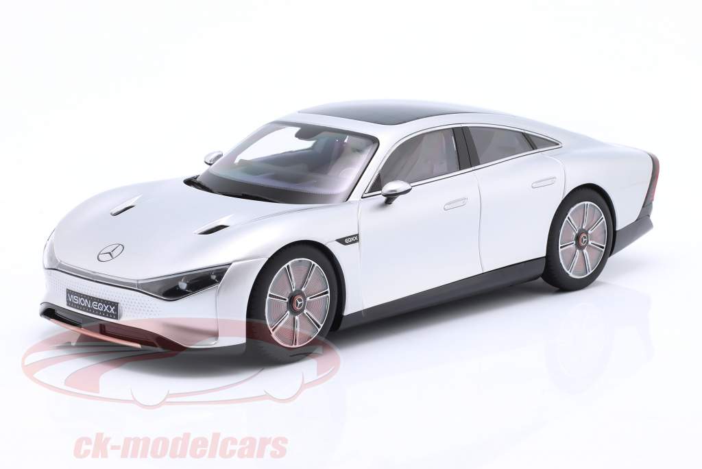 Mercedes-Benz Vision EQXX prata alubeam 1:18 NZG
