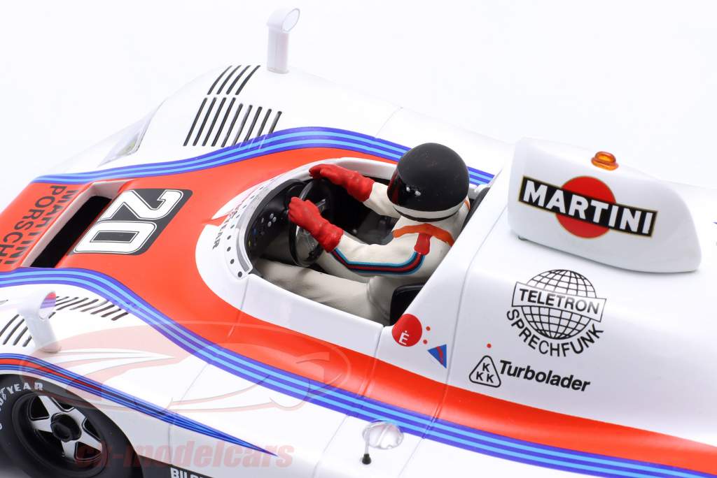 Zittend Figuur coureur 1978 met zwart helm 1:18 FigurenManufaktur