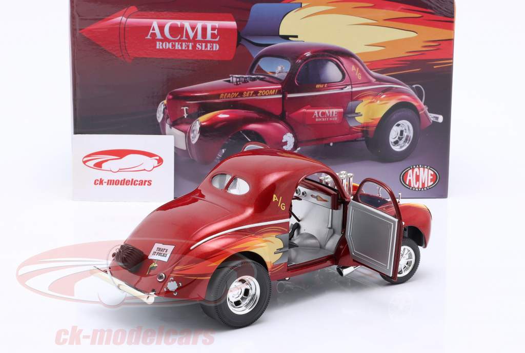 Rocket Gasser Sled Année de construction 1940 rouge 1:18 GMP