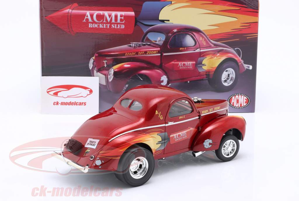 Rocket Gasser Sled Anno di costruzione 1940 rosso 1:18 GMP