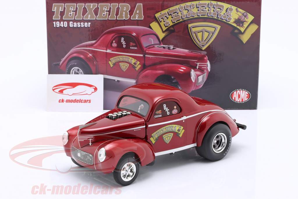 Rocket Gasser Sled Teixeira Ano de construção 1940 vermelho 1:18 GMP