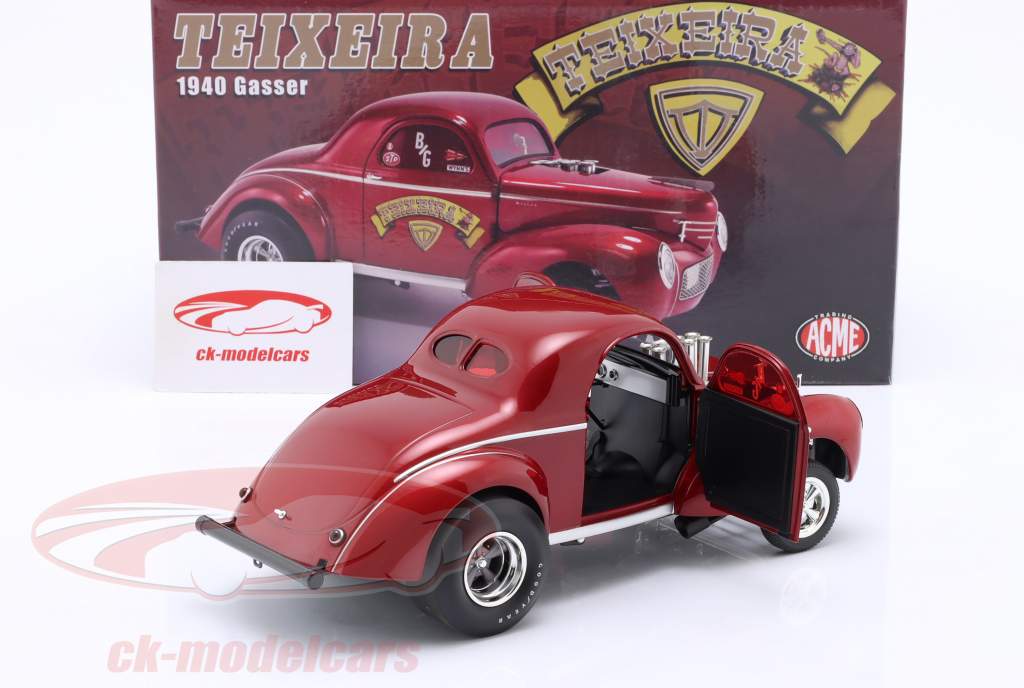 Rocket Gasser Sled Teixeira Ano de construção 1940 vermelho 1:18 GMP