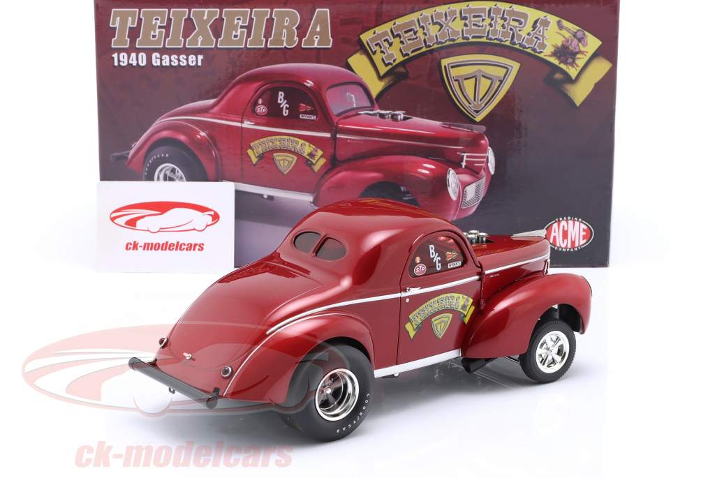 Rocket Gasser Sled Teixeira Année de construction 1940 rouge 1:18 GMP