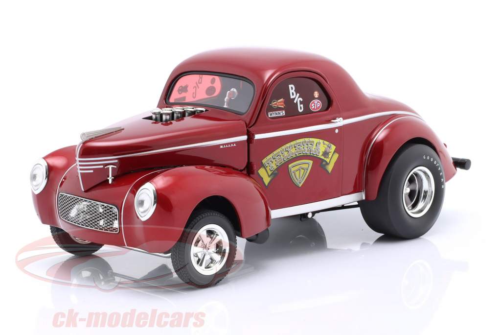 Rocket Gasser Sled Teixeira Ano de construção 1940 vermelho 1:18 GMP