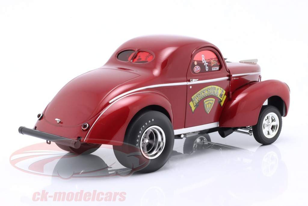 Rocket Gasser Sled Teixeira Bouwjaar 1940 rood 1:18 GMP