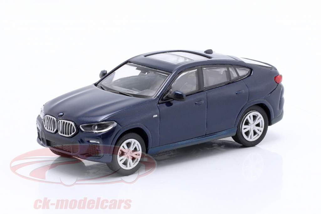 BMW X6 (F16) Baujahr 2020 blau metallic 1:87 Minichamps