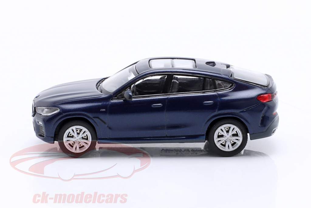 BMW X6 (F16) Baujahr 2020 blau metallic 1:87 Minichamps