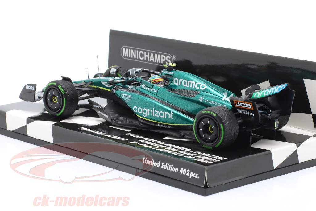 F. Alonso Aston Martin AMR23 #14 2nd Monaco GP Formula 1 2023 1:43 Minichamps
