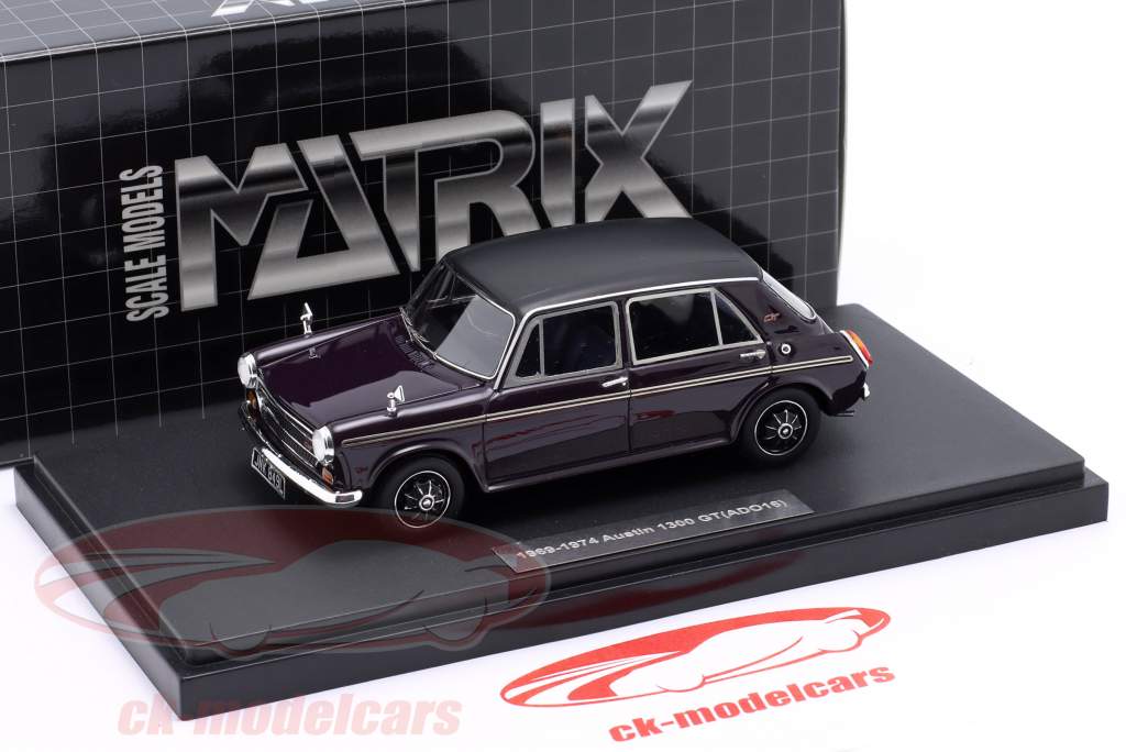 Austin 1300 GT Année de construction 1969-74 violet 1:43 Matrix