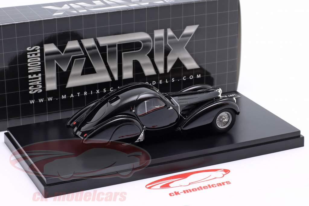 Bugatti T57S Atlantic Ano de construção 1937 preto 1:43 Matrix