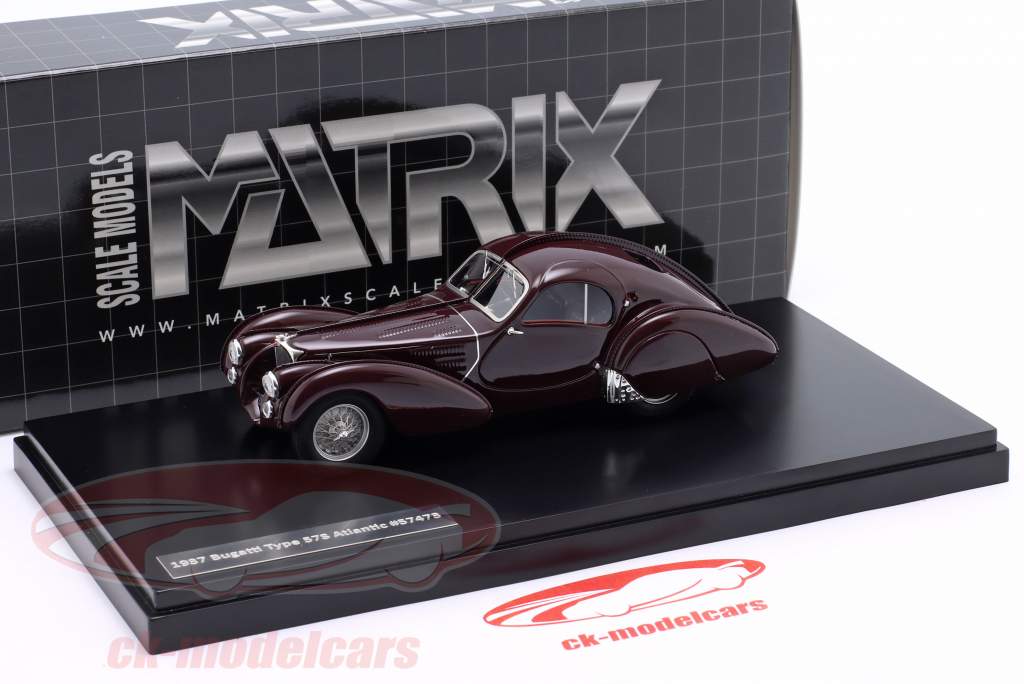Bugatti T57S Atlantic Anno di costruzione 1937 marrone 1:43 Matrix