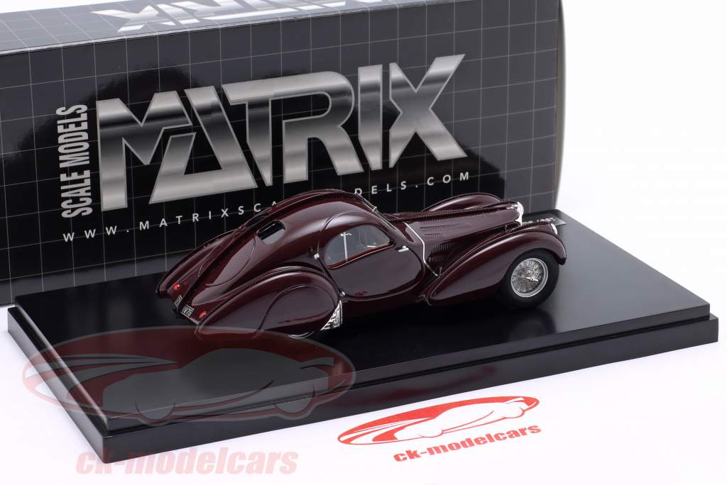 Bugatti T57S Atlantic Anno di costruzione 1937 marrone 1:43 Matrix