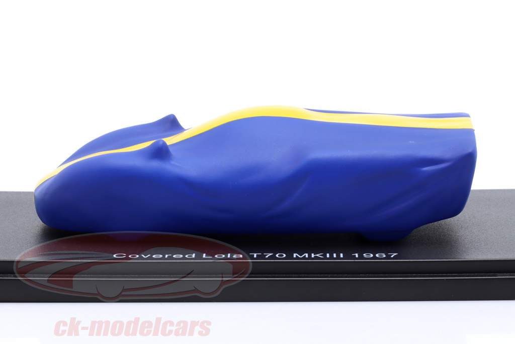 Lola T70 MK3 Année de construction 1967 under cover bleu / jaune 1:43 Matrix