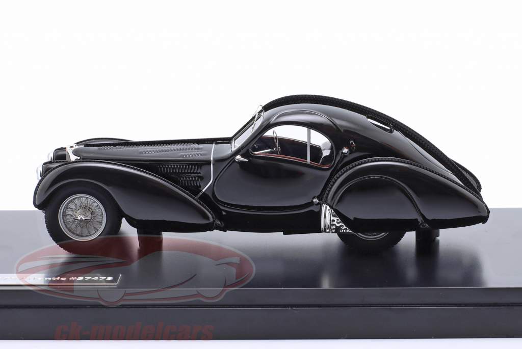 Bugatti T57S Atlantic Année de construction 1937 noir 1:43 Matrix