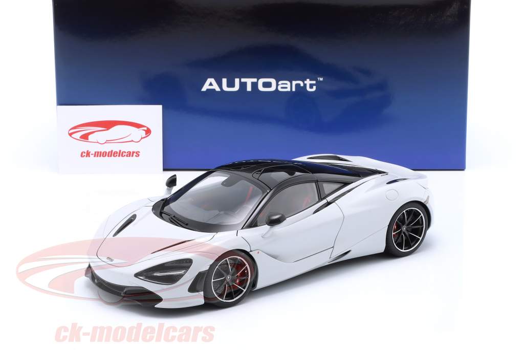 McLaren 720S Año de construcción 2017 sílice blanco 1:18 AUTOart