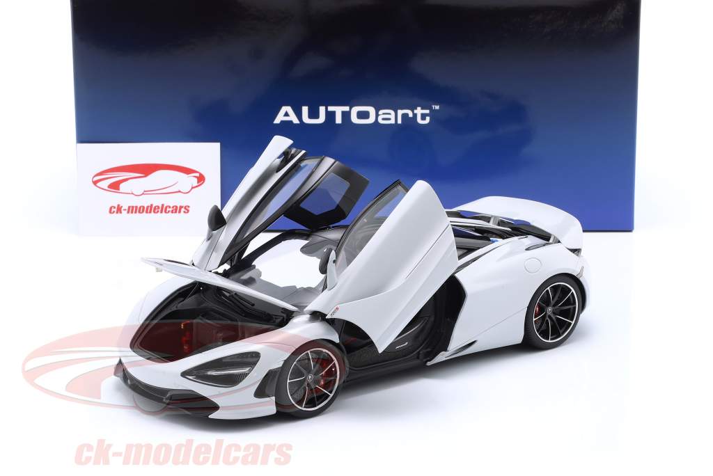 McLaren 720S Año de construcción 2017 sílice blanco 1:18 AUTOart