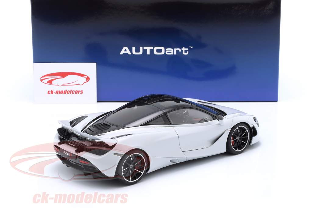 McLaren 720S Año de construcción 2017 sílice blanco 1:18 AUTOart