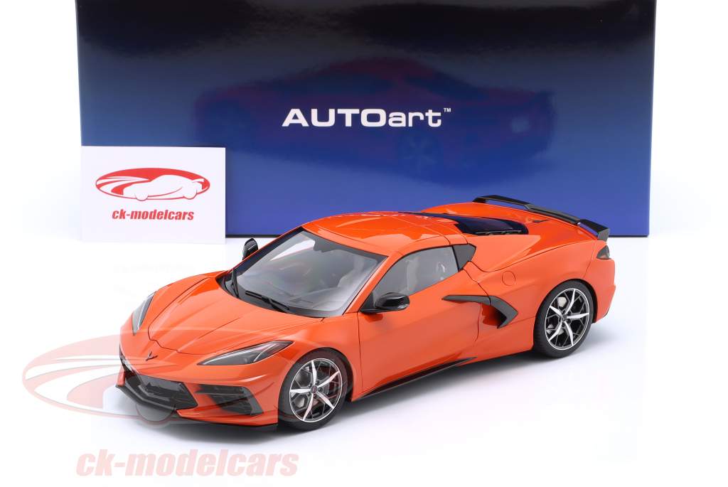 Chevrolet Corvette C8 Stingray Z51 建設年 2020 セブリング オレンジ 1:18 AUTOart